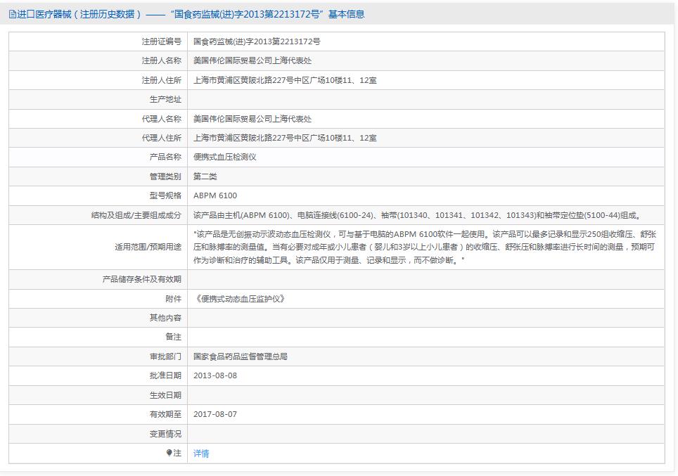 美国伟伦动态血压监护仪ABPM6100